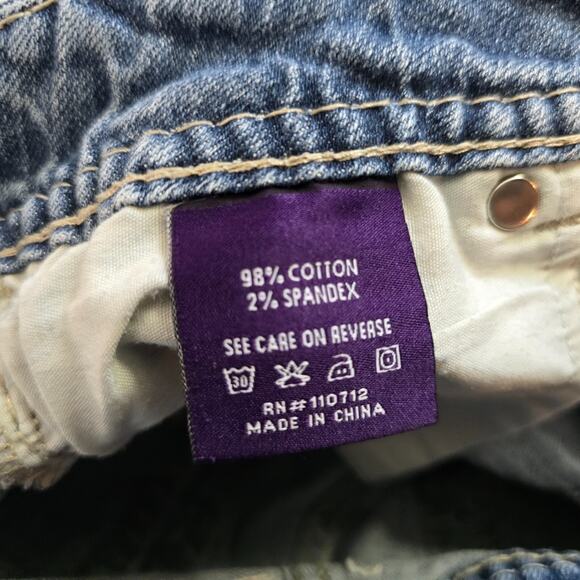 Vigoss Jeans Women's 5/6 28 Blue Medium Wash Fit Bootcut Slight Distressed Fade - Picture 8 of 16